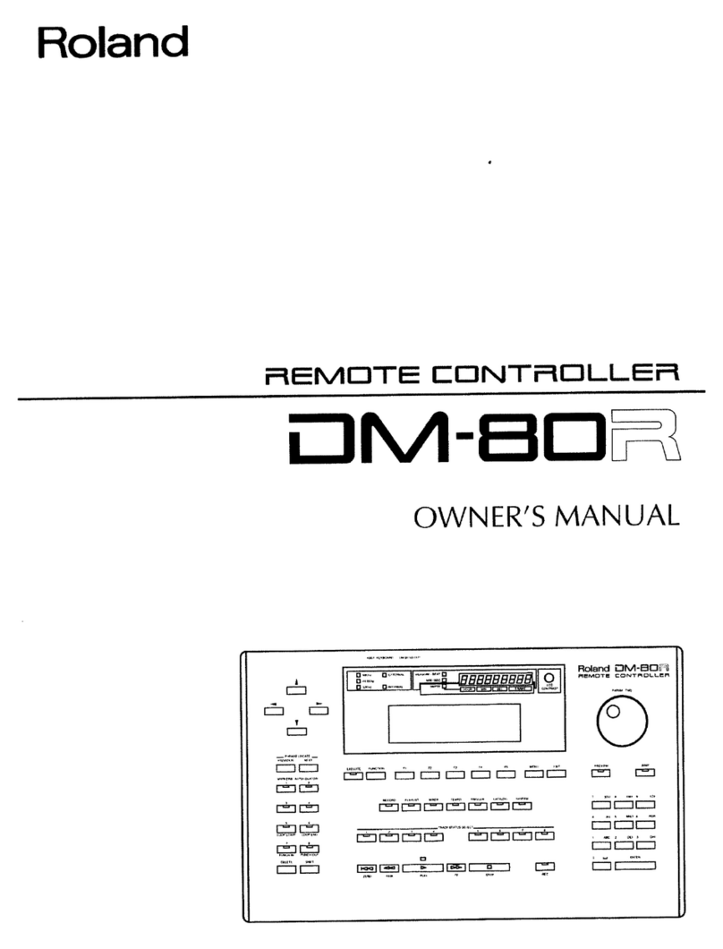Roland DM-80R User manual