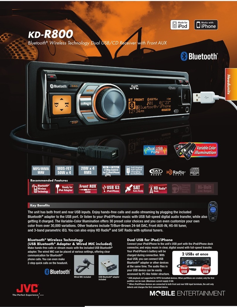 JVC KD-R800 - 30K Color-Illumination Single-DIN CD... User manual JVC KD-R800 - 30K Color-Illumination Single-DIN CD... User manual