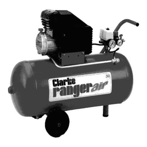 Clarke air Ranger 25 Operating and maintenance instructions