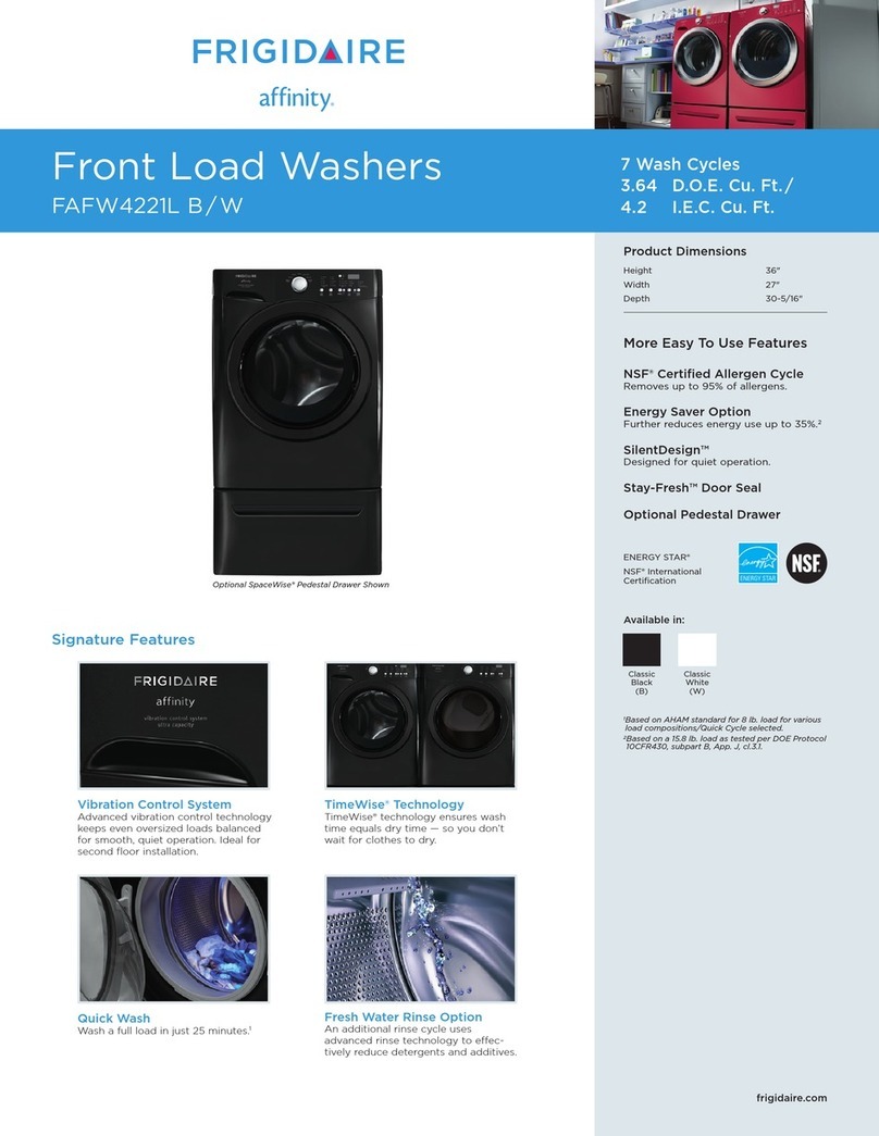 Frigidaire FAFW4221LW User manual