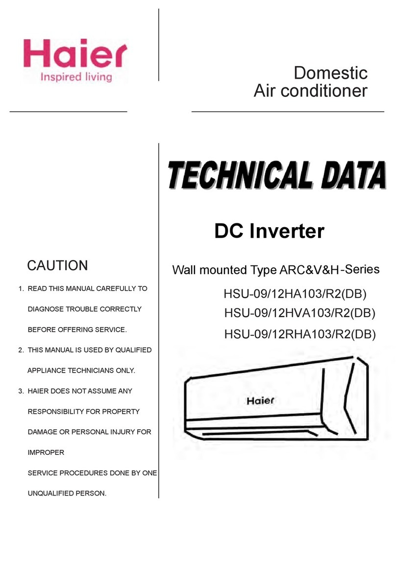 Haier HSU-09/12HA103/R2(DB) Installation and user guide