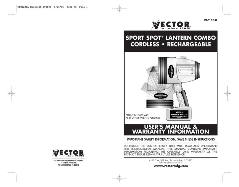Vector SPORT SPOT LANTERN COMBO Instruction Manual