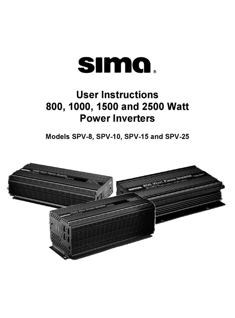 Sima SPV-8 User manual