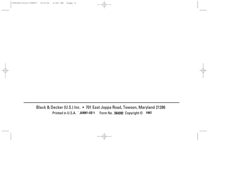 Black & Decker 6121 User manual