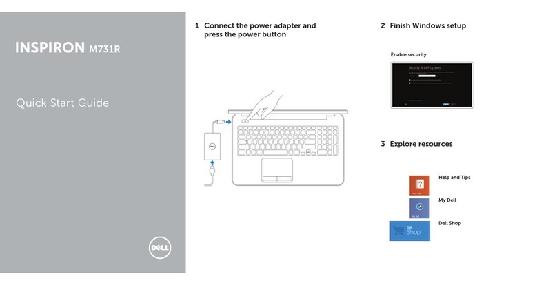 Dell Inspiron M731R quick start guide