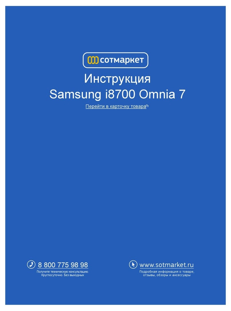 Samsung GT-I8700 user manual