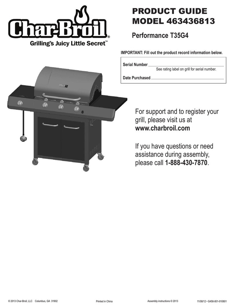 Char-Broil Performance T35G4 User manual Char-Broil Performance T35G4 User manual