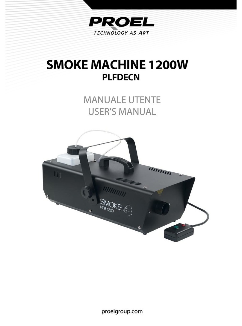 PROEL SMOKE MACHINE 1200W User manual