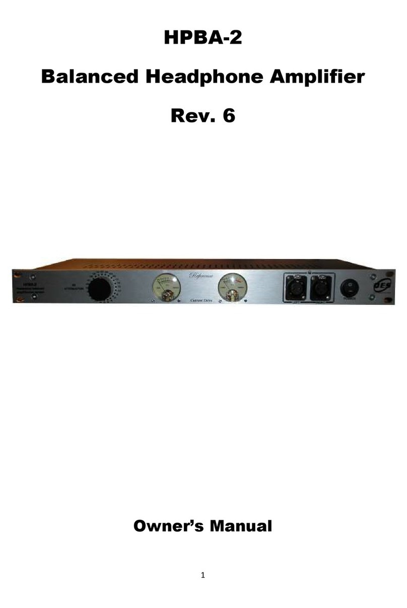QES Labs HPBA-2 owner's manual