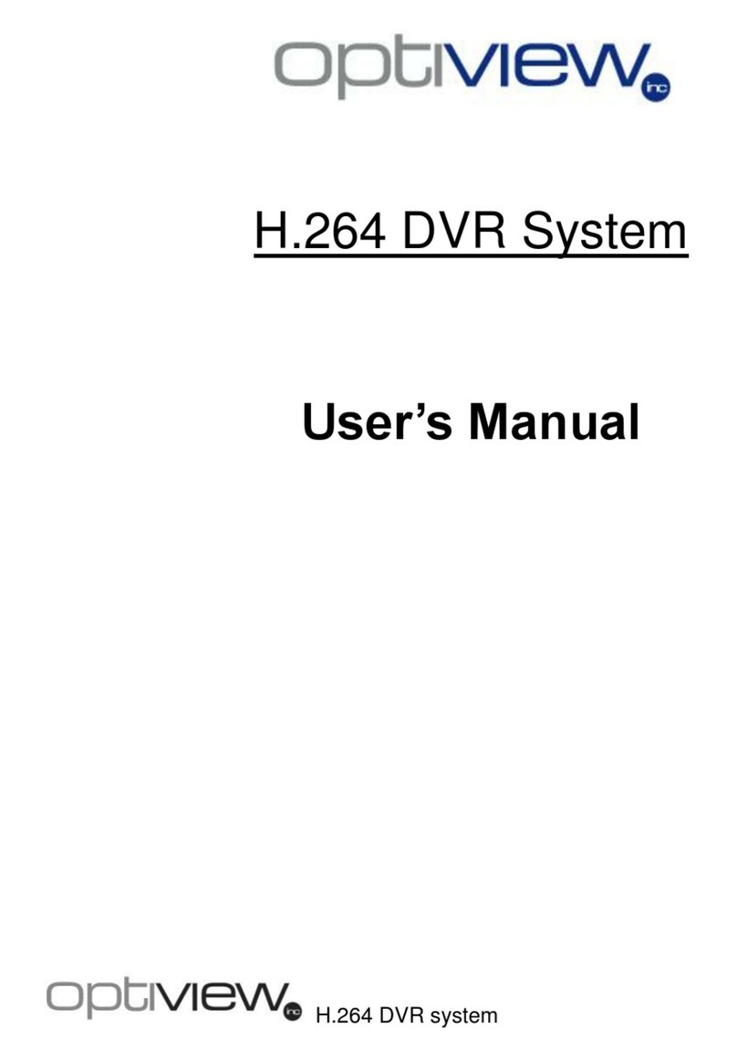 Optiview H.264 DVR System User manual