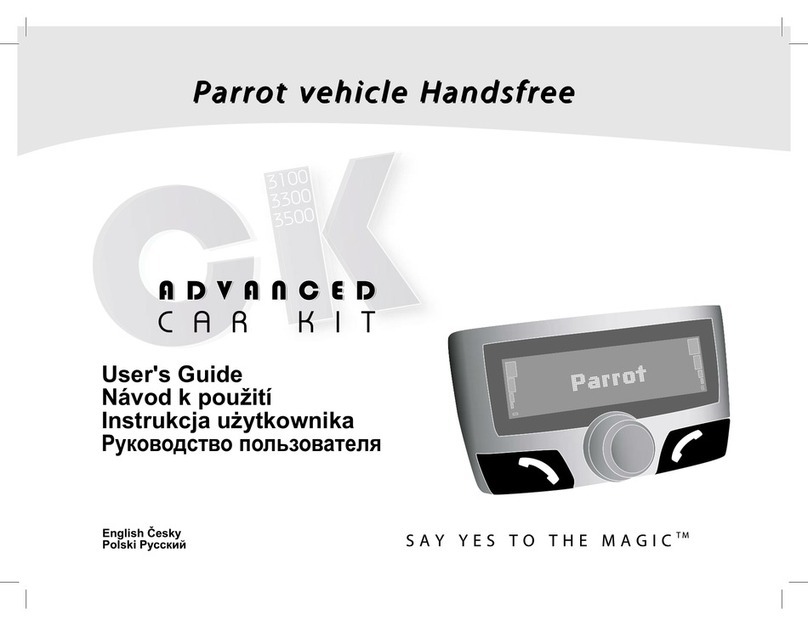 Parrot 3100 User manual Parrot 3100 User manual