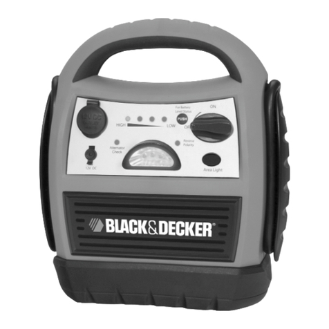 Black & Decker 300 AMP JUMP-STARTER/INFLATOR User manual