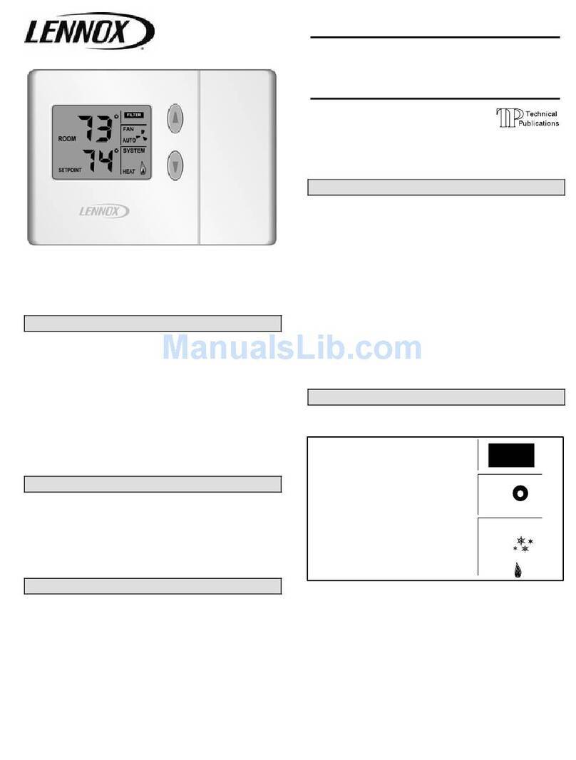 Lennox ComfortSense L3021H User manual