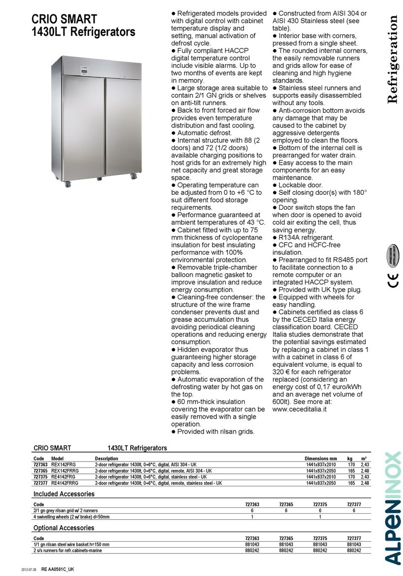 Alpeninox CRIO SMART REX142FRG User manual
