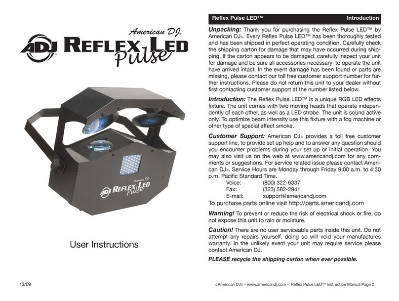 American DJ Reflex LED Pulse User manual