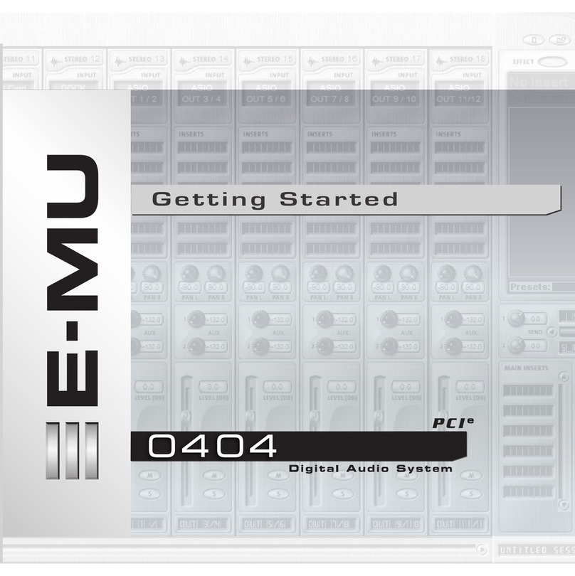 EMU 0404 PCIe Getting started