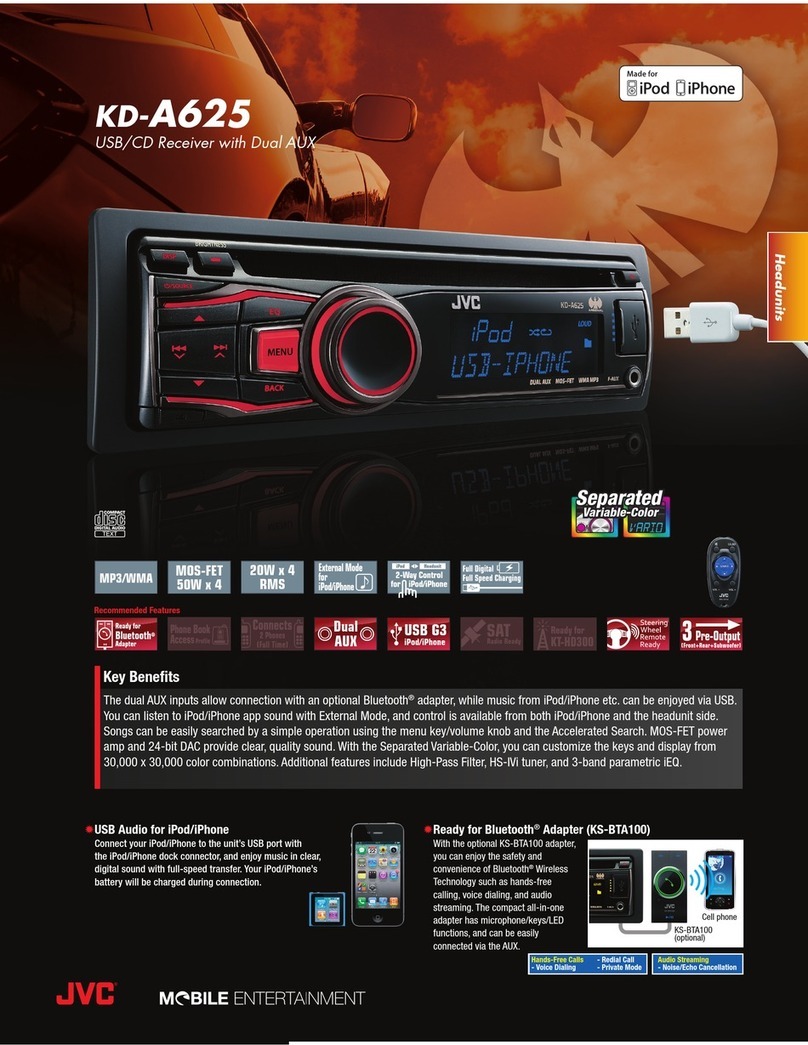 JVC KD-A625 User manual