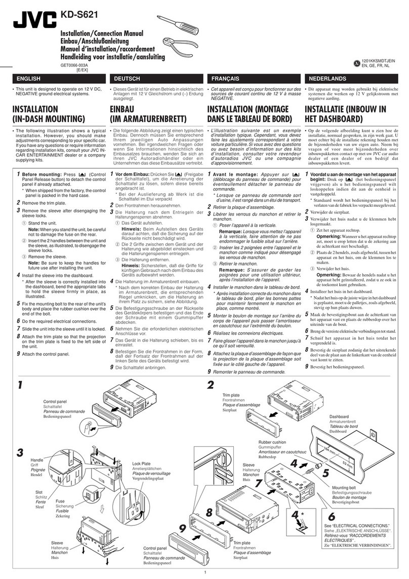 JVC KD-S621 Guide