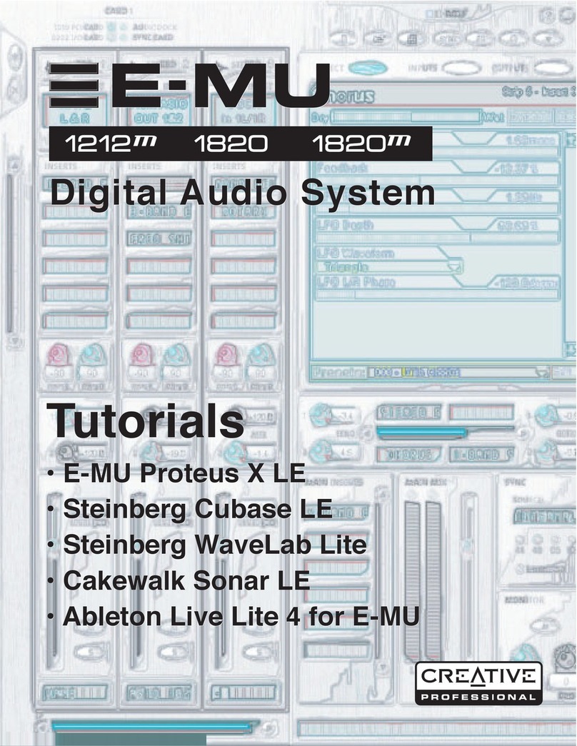 Creative E-MU Digital Audio System 1820M owner's manual
