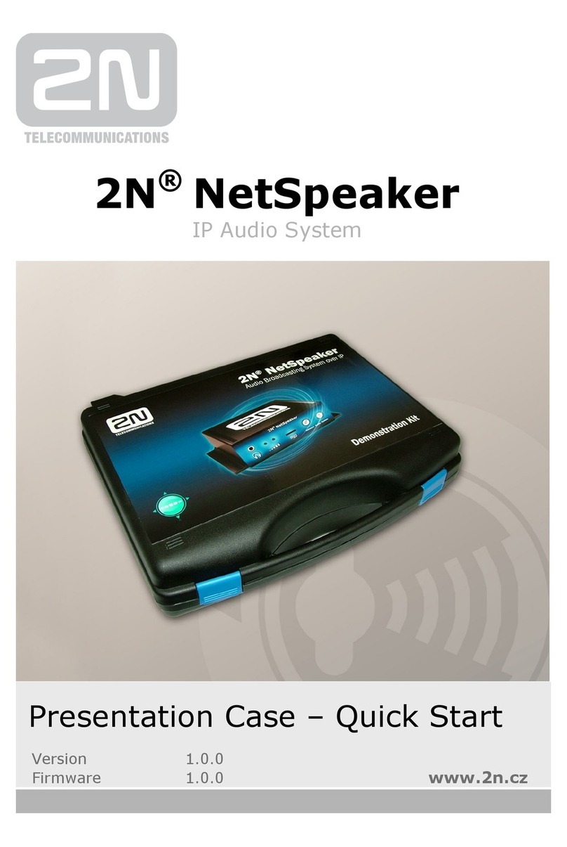 2N NetSpeaker User manual