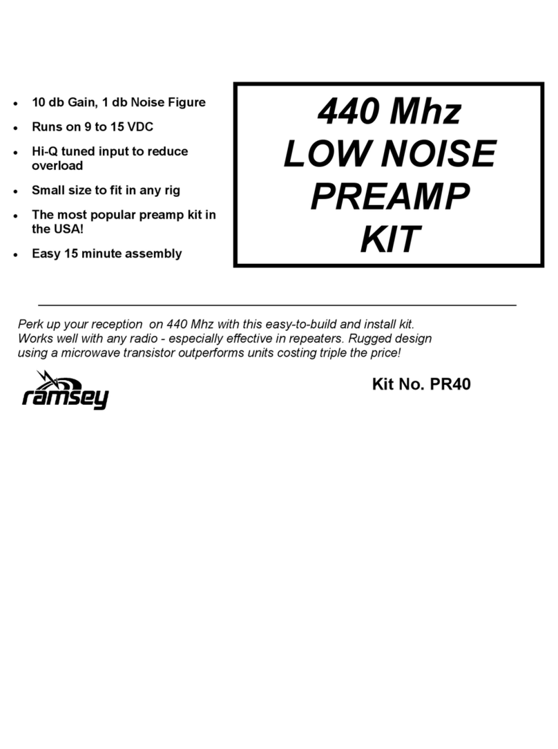 Ramsey Electronics PR40 User manual