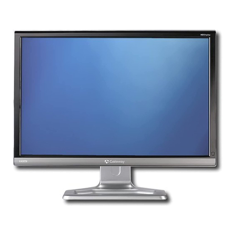 Gateway 22-inch Widescreen LCD Monitor User manual