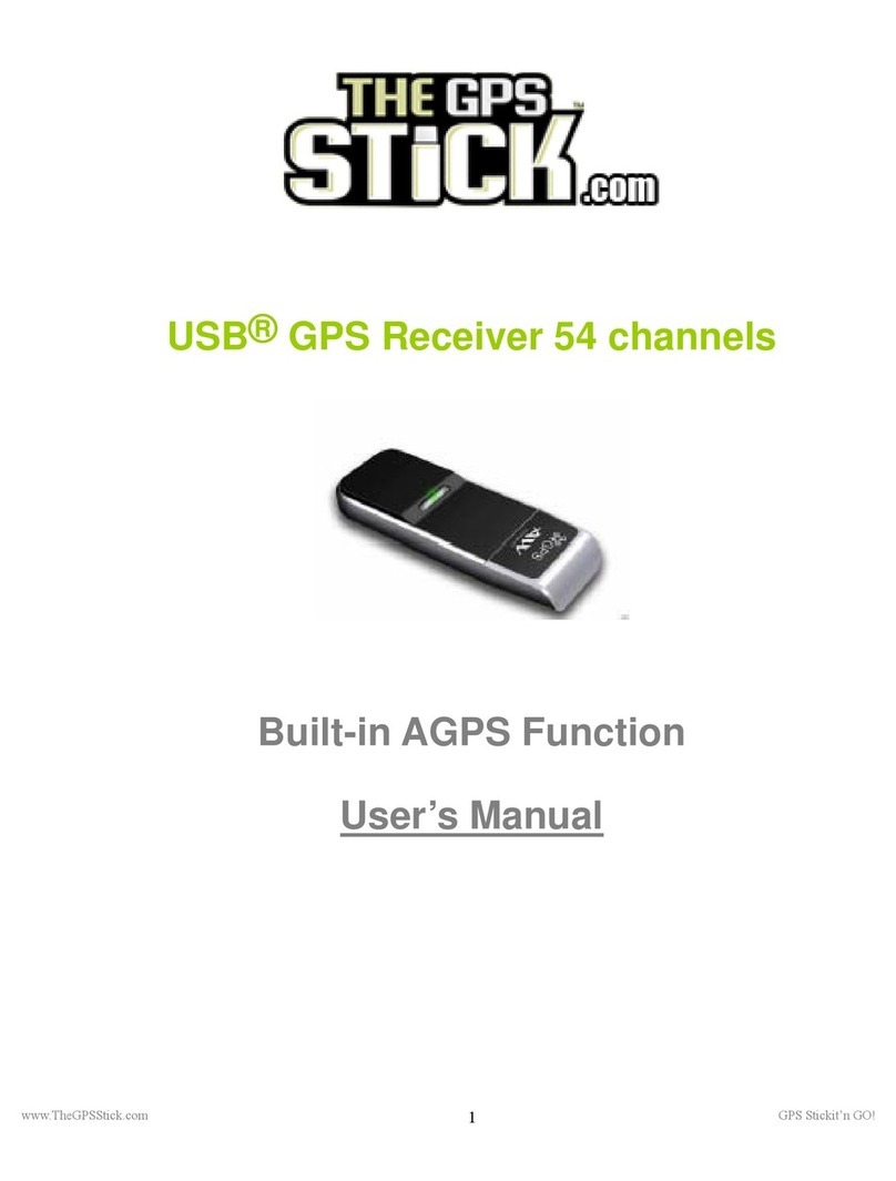 The GPS Stick USB GPS Receiver user manual The GPS Stick USB GPS Receiver user manual