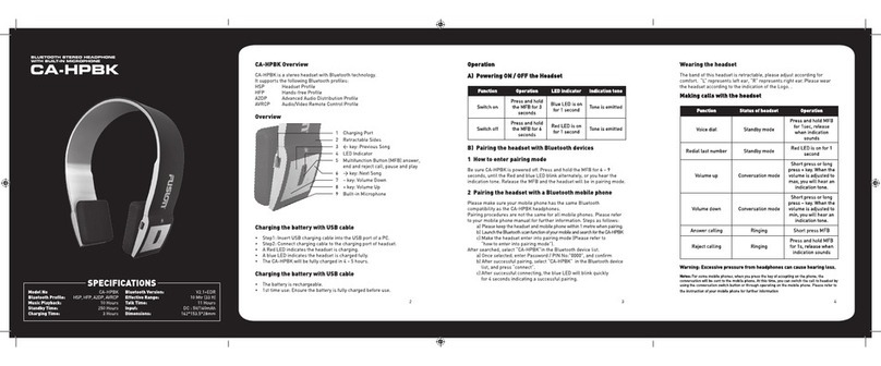Fusion CA-HPBK user manual