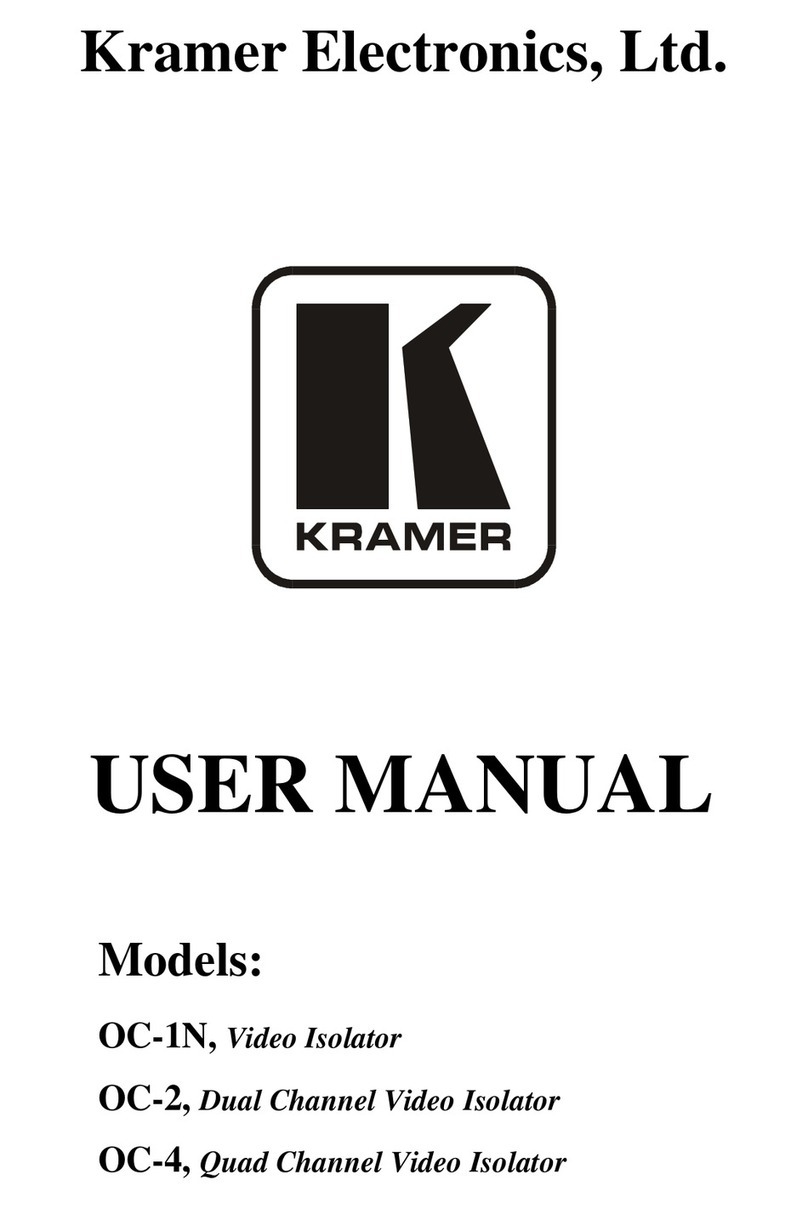 Kramer OC-1N User manual