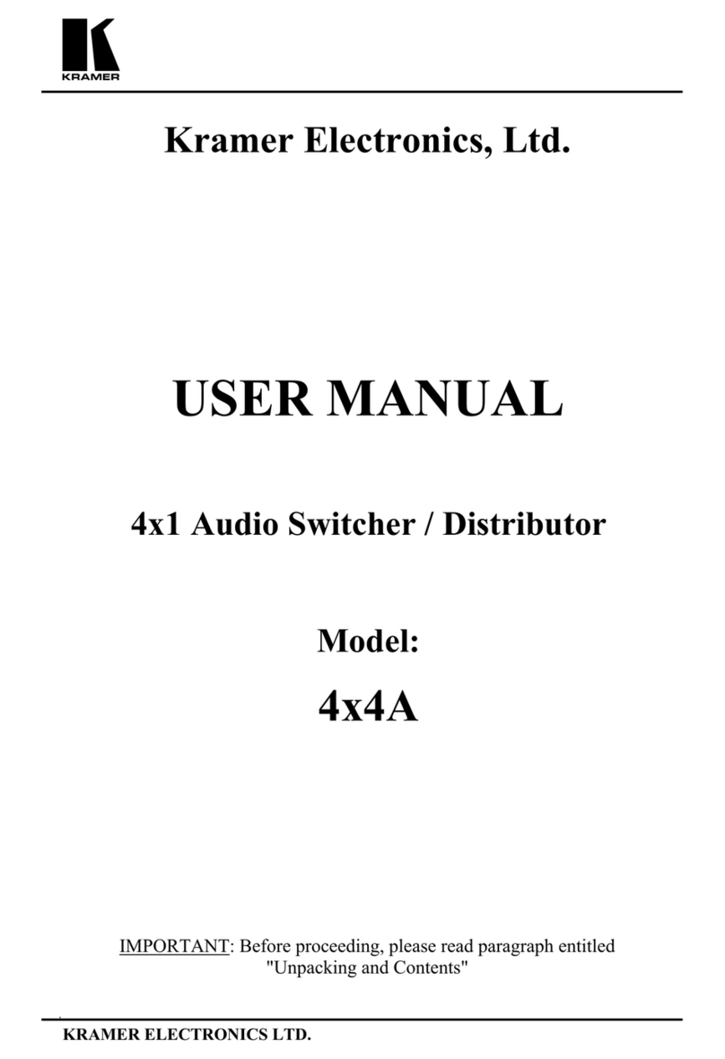 Kramer 4x4A user manual
