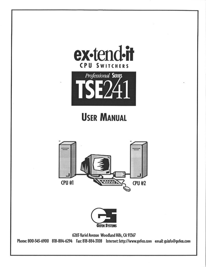 Gefen TSE241 User manual