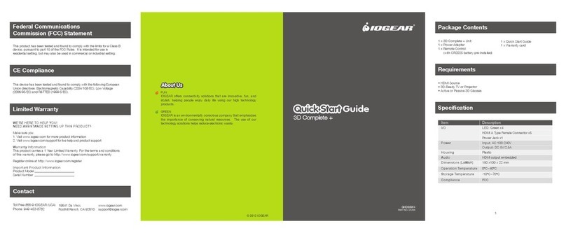 IOGear GHDSSW4 quick start guide