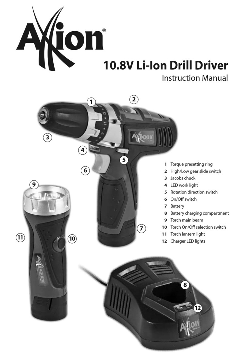 Axion 10.8 Drill Driver instruction manual
