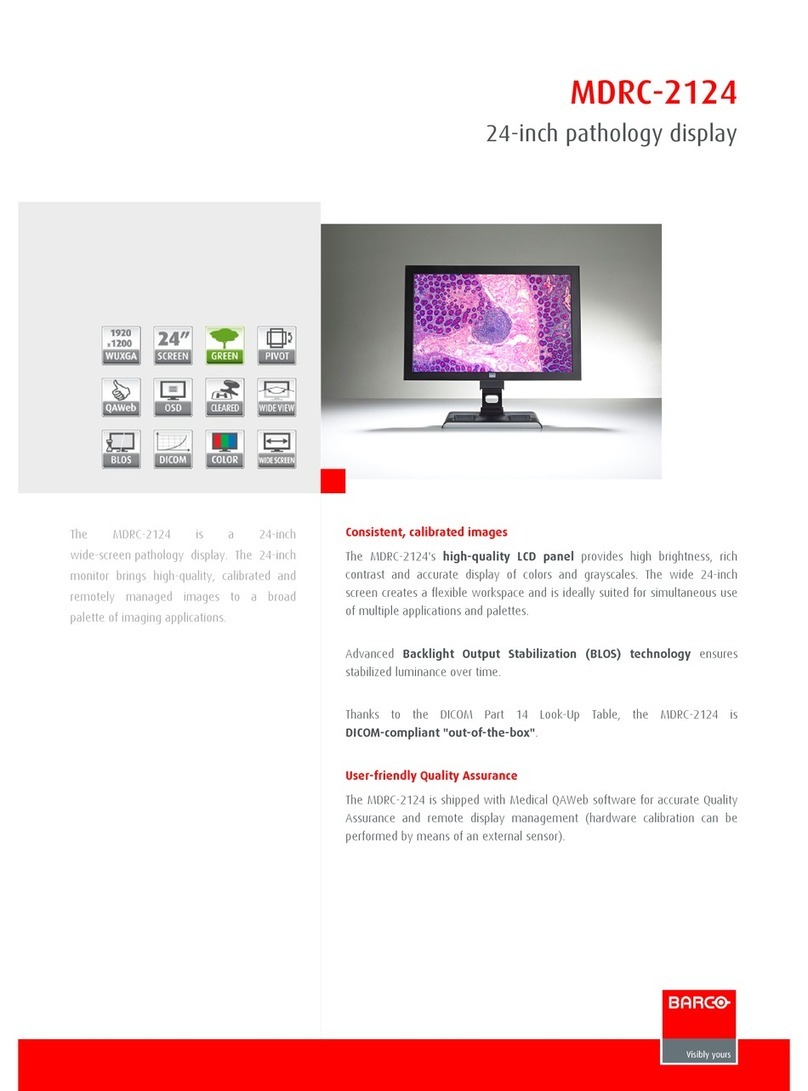 Barco MDRC-2124 User manual