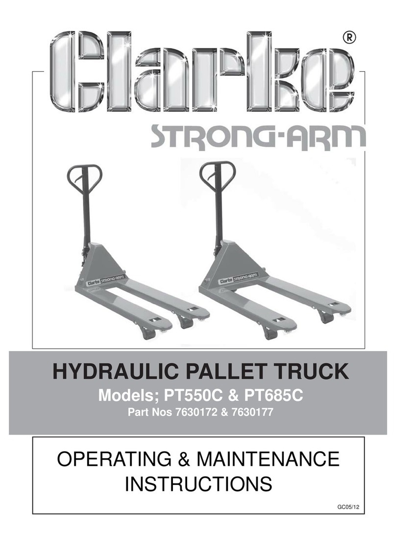 Clarke PT550C Operating and maintenance instructions