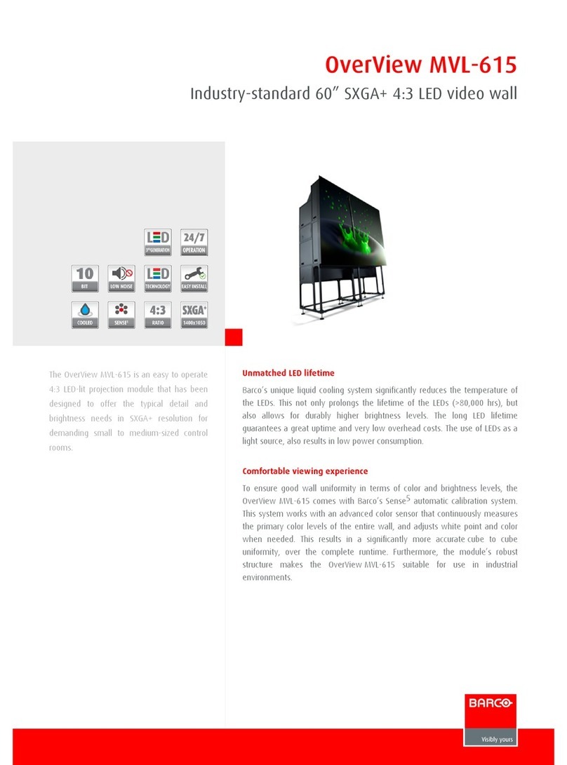 Barco OverView MVL­-615 User manual