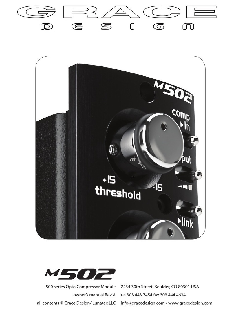 Grace m502 owner's manual