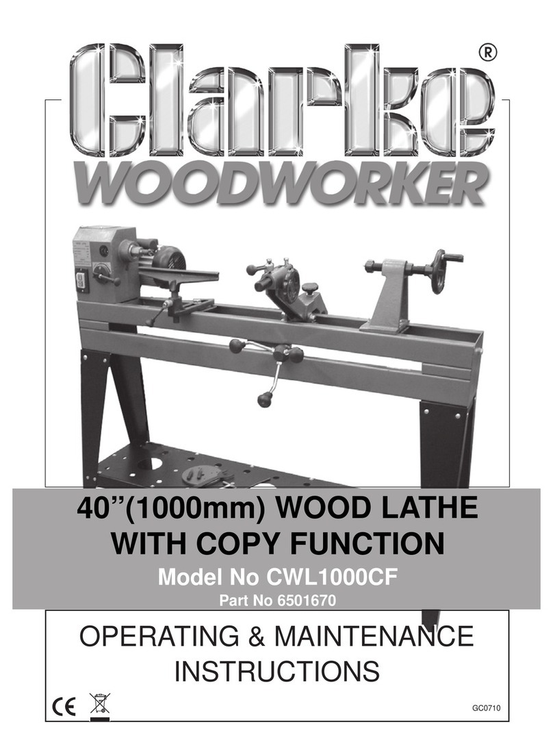 Clarke WOODWORKER CWL1000CF Manual