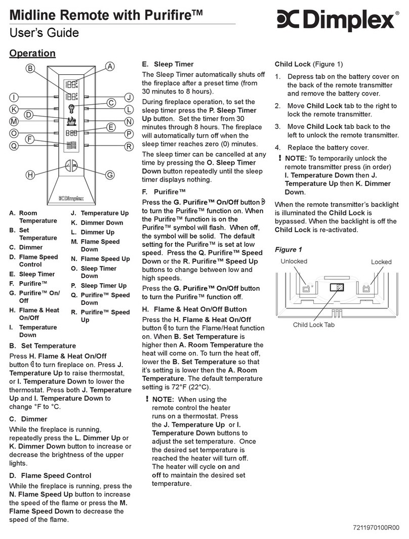 Dimplex Midline Remote User manual Dimplex Midline Remote User manual