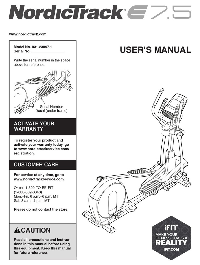 NordicTrack 831.23897.1 user manual NordicTrack 831.23897.1 user manual