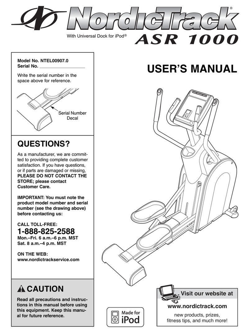 NordicTrack NTEL00907.0 User manual