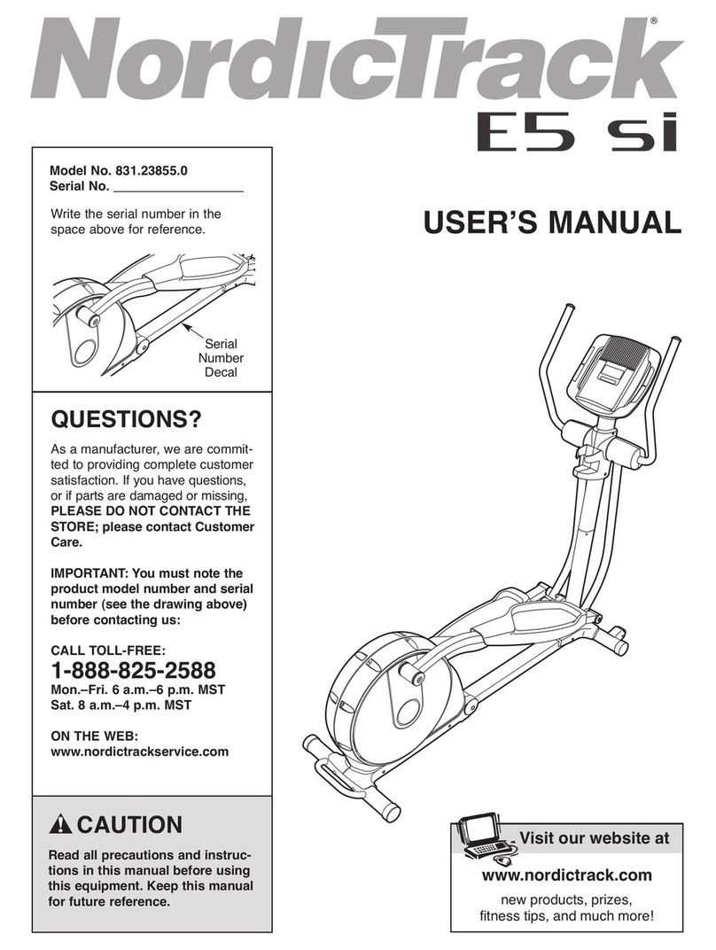 NordicTrack 831.23855.0 user manual