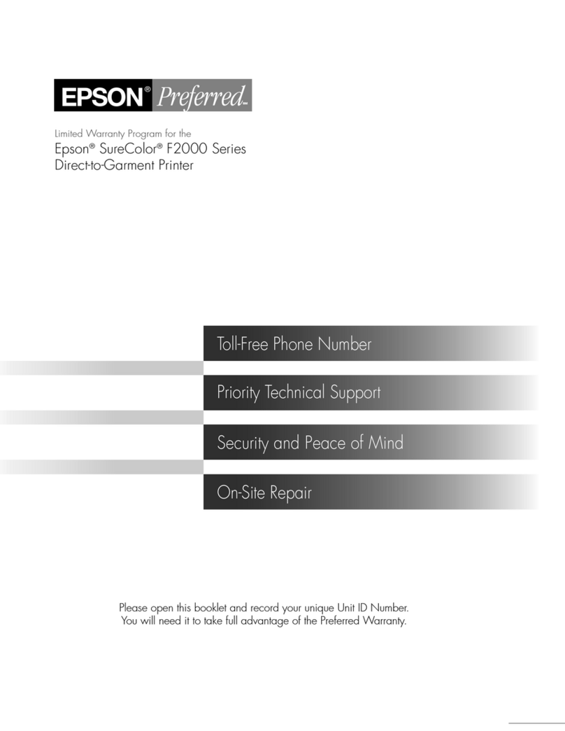 Epson SureColor F2000 Series User manual