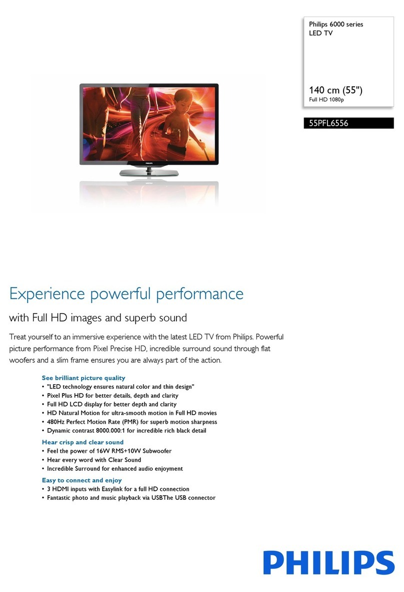 Philips 55PFL6556/V7 Specifications