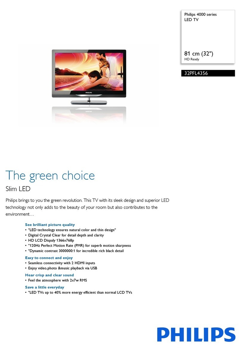 Philips 32PFL4356/V7 User manual