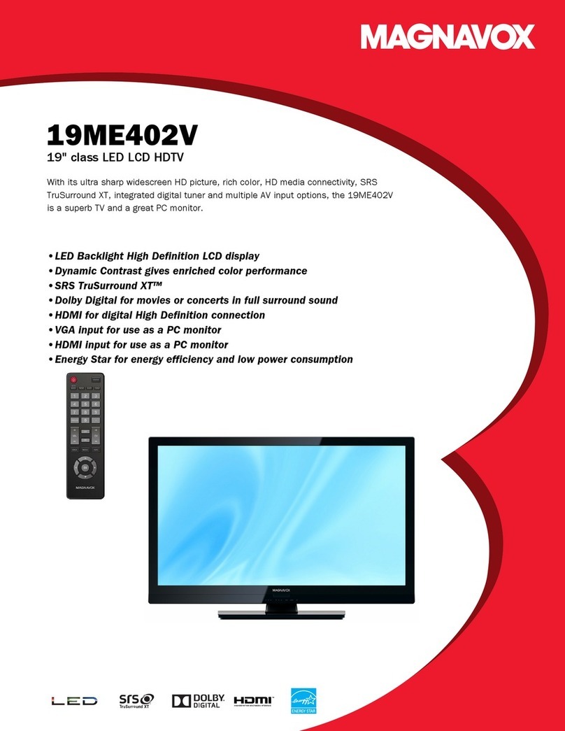 Magnavox 19ME402V Installation instructions