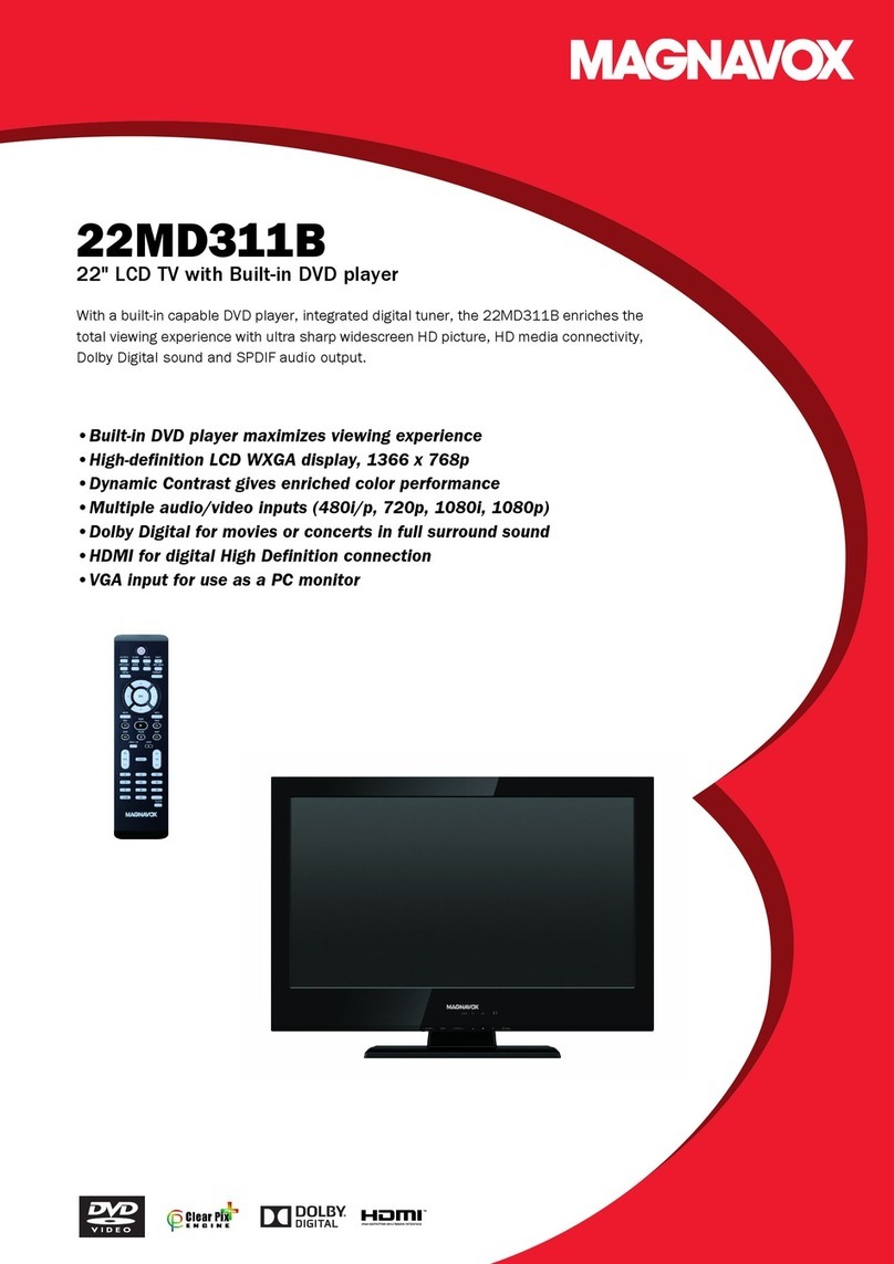 Magnavox 22MD311B Installation instructions