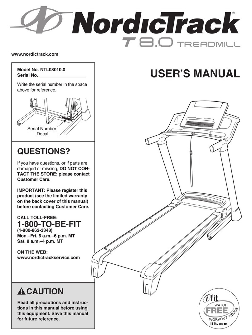 NordicTrack NTL08010.0 User manual