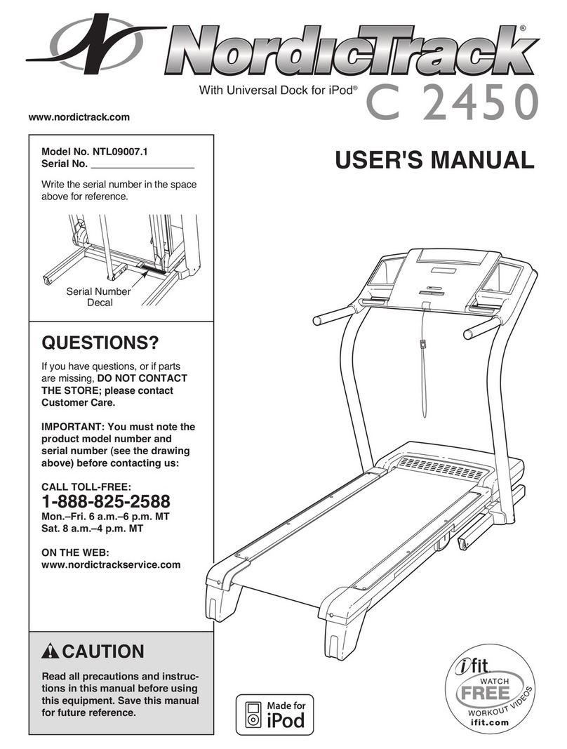 NordicTrack NTL09007.1 User manual