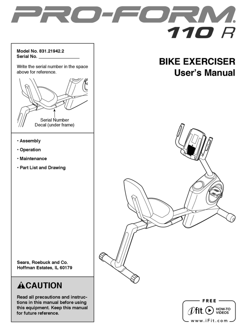 Pro-Form 831.21942.2 User manual